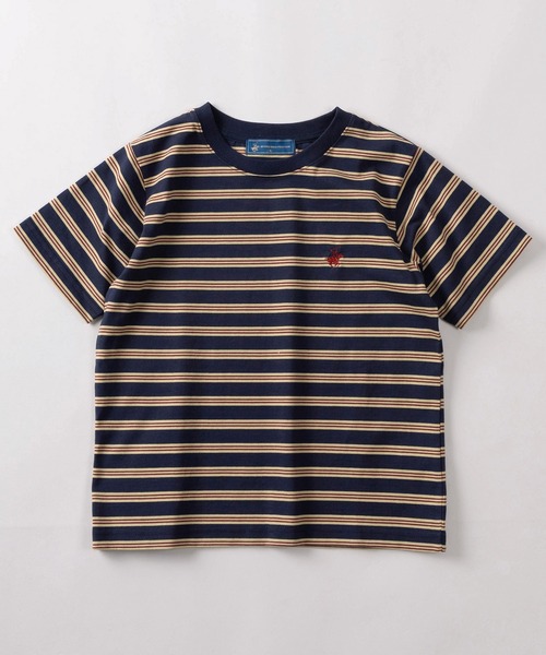 BEVERLY HILLS POLO CLUB（ビバリーヒルズポロクラブ）の「【71】【BEVERLY HILLS POLO CLUB/ビバリーヒルズポロクラブ】ワンポイント刺繍 無地/ボーダー ショート丈 クルーネックTシャツ/レディース（Tシャツ/カットソー・レディース・ネイビー/チャコールグレー/アイボリー/ブラウン/ホワイト・M）」の14枚目の写真