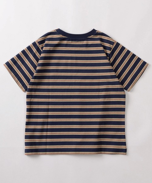 BEVERLY HILLS POLO CLUB（ビバリーヒルズポロクラブ）の「【71】【BEVERLY HILLS POLO CLUB/ビバリーヒルズポロクラブ】ワンポイント刺繍 無地/ボーダー ショート丈 クルーネックTシャツ/レディース（Tシャツ/カットソー・レディース・ネイビー/チャコールグレー/アイボリー/ブラウン/ホワイト・M）」の8枚目の写真