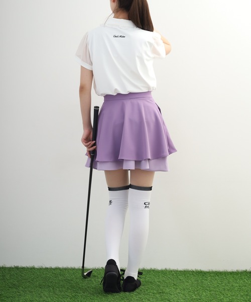 CECIL McBEE(セシルマクビー)の「Sheer Polo シアーポロ(ポロシャツ・レディース・ホワイト/ブラック/ブルー・S/M/L)」の10枚目の写真