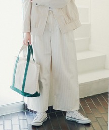 studio CLIP | コットンサテンタックワイドパンツ[プチ・プラスサイズあり](その他パンツ)