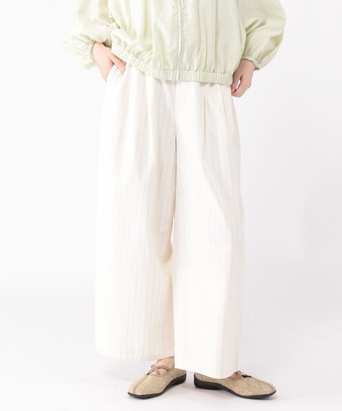 studio CLIP（スタディオクリップ）の「コットンサテンタックワイドパンツ[プチ・プラスサイズあり]（その他パンツ・レディース・グレー/カーキ/その他1・ﾌﾘｰ(L)/PF/LARGE/MEDIUM）」の18枚目の写真