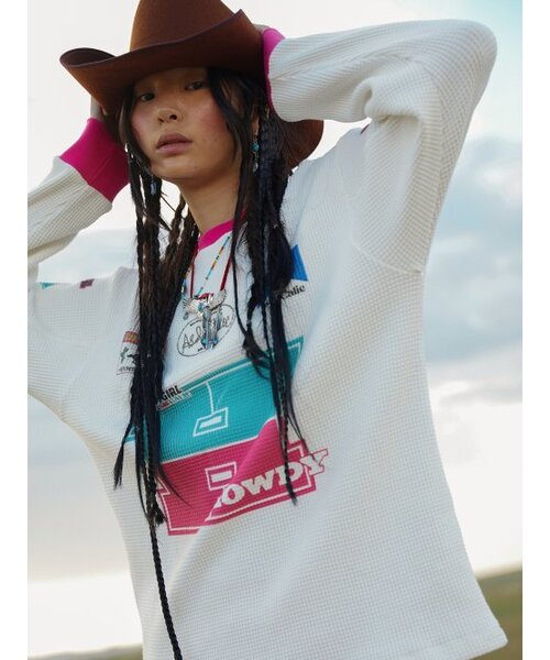 MILKY WAY WAFFLE TSHIRT CHERRY PINK