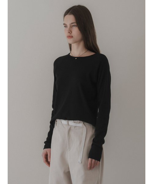 THEMITTEN（ザ・ミトン）の「[12th] Raglan sleeve t-shirt (black)（Tシャツ/カットソー・レディース・その他・FREE）」の3枚目の写真
