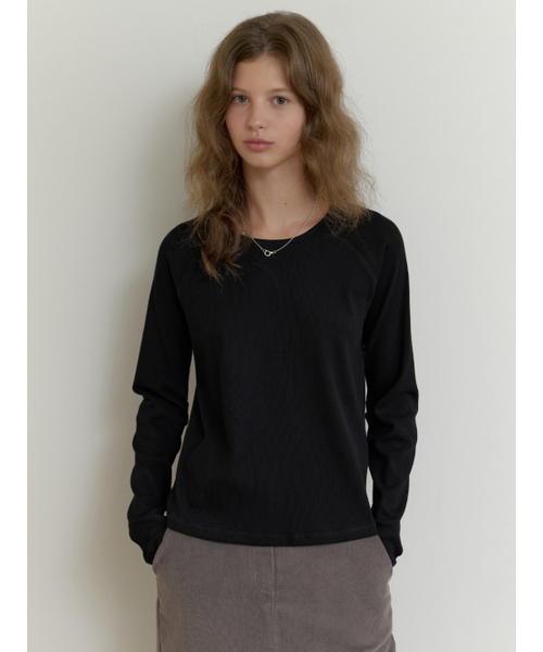 THEMITTEN（ザ・ミトン）の「[12th] Raglan sleeve t-shirt (black)（Tシャツ/カットソー・レディース・その他・FREE）」の4枚目の写真