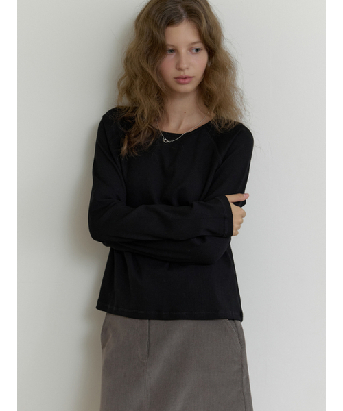 THEMITTEN（ザ・ミトン）の「[12th] Raglan sleeve t-shirt (black)（Tシャツ/カットソー・レディース・その他・FREE）」の6枚目の写真