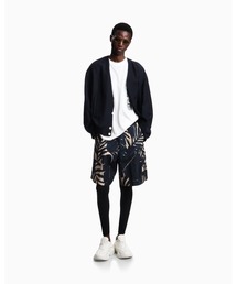 EMPORIO ARMANI | 【エンポリオ アルマーニ】バミューダパンツ リネン混紡 オールオーバーパターン(その他パンツ)