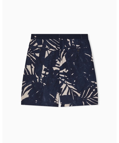 EMPORIO ARMANI（エンポリオアルマーニ）の「【エンポリオ アルマーニ】バミューダパンツ リネン混紡 オールオーバーパターン（その他パンツ・メンズ・ベージュ×ブラック・46）」の3枚目の写真