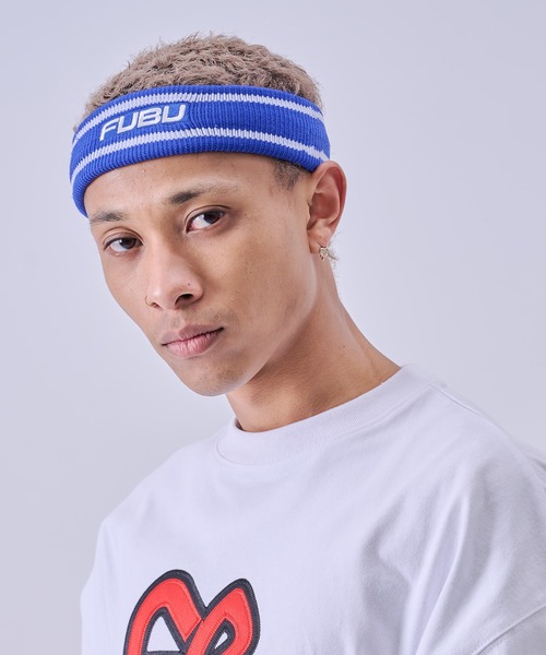 FUBU( フブ)の「FUBU フブ FBHair Band/FBヘアバンド(ヘアバンド・メンズ・レッド/ホワイト/ブルー/ブラック・FREE)」の3枚目の写真
