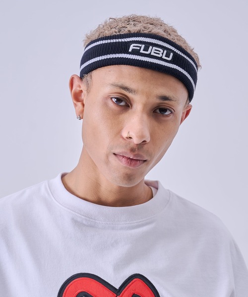 FUBU( フブ)の「FUBU フブ FBHair Band/FBヘアバンド(ヘアバンド・メンズ・レッド/ホワイト/ブルー/ブラック・FREE)」の2枚目の写真