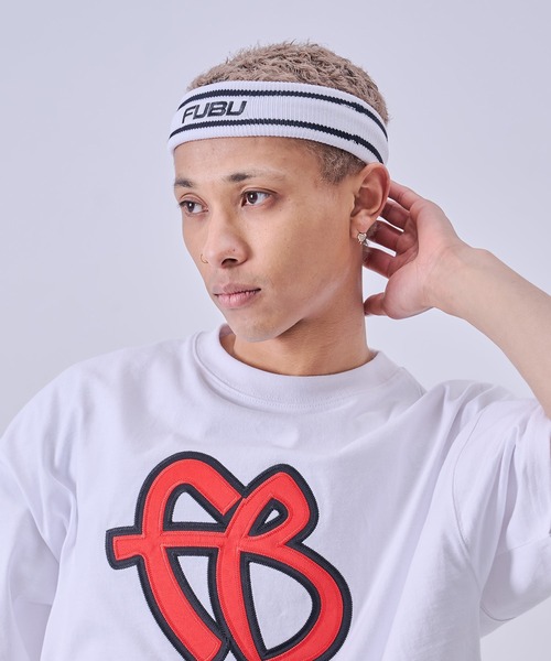 FUBU( フブ)の「FUBU フブ FBHair Band/FBヘアバンド(ヘアバンド・メンズ・レッド/ホワイト/ブルー/ブラック・FREE)」の5枚目の写真
