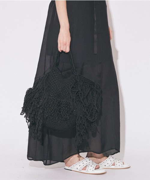 beautiful people(ビューティフルピープル)の「over engineeringjute tote(トートバッグ・レディース・ブラック・FREE)」の3枚目の写真