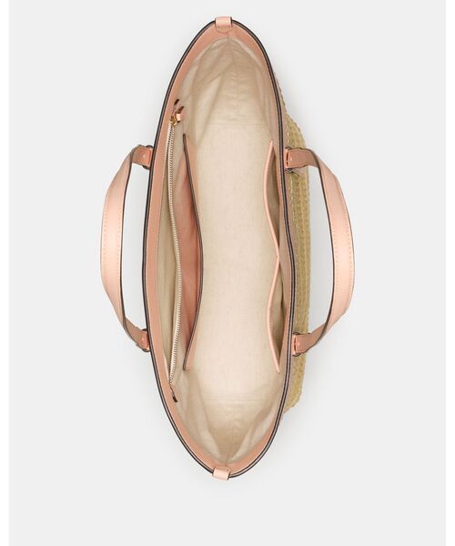 kate spade new york(ケイトスペード ニューヨーク)の「ドゥー イット オール ストロー トート バッグ(かごバッグ・レディース・ピンク・ONESIZE)」の4枚目の写真