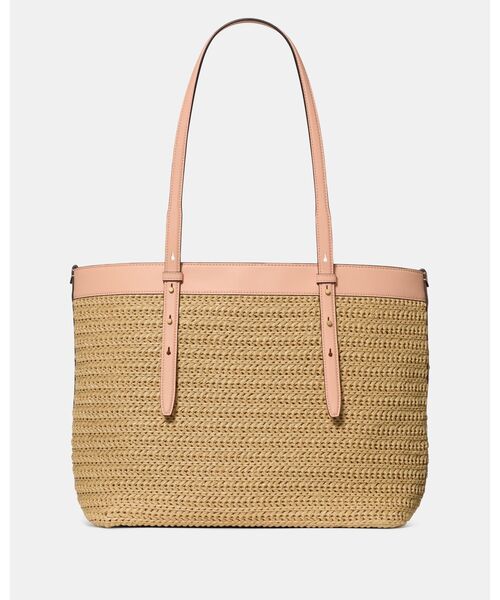 kate spade new york(ケイトスペード ニューヨーク)の「ドゥー イット オール ストロー トート バッグ(かごバッグ・レディース・ピンク・ONESIZE)」の5枚目の写真