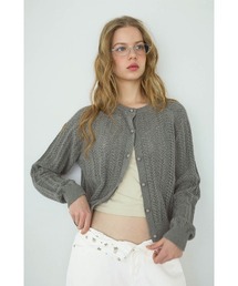 ALEXIA STAM | Open Work Knit Cardigan /透かし編みカーディガン(カーディガン/ボレロ)