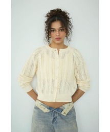 ALEXIA STAM | Open Work Knit Cardigan /透かし編みカーディガン(カーディガン/ボレロ)