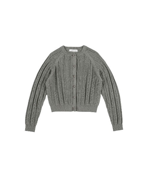 ALEXIA STAM（アリシアスタン）の「Open Work Knit Cardigan /透かし編みカーディガン（カーディガン/ボレロ・レディース・アイボリー/ブルー/グレー・FREE）」の20枚目の写真