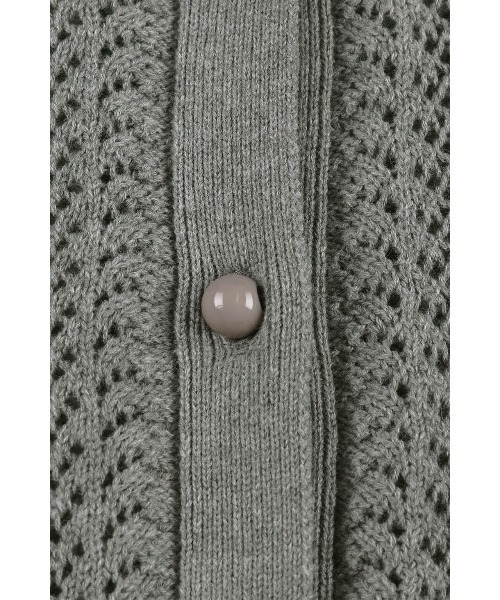 ALEXIA STAM（アリシアスタン）の「Open Work Knit Cardigan /透かし編みカーディガン（カーディガン/ボレロ・レディース・アイボリー/ブルー/グレー・FREE）」の22枚目の写真