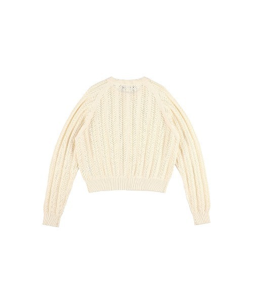 ALEXIA STAM（アリシアスタン）の「Open Work Knit Cardigan /透かし編みカーディガン（カーディガン/ボレロ・レディース・アイボリー/ブルー/グレー・FREE）」の17枚目の写真
