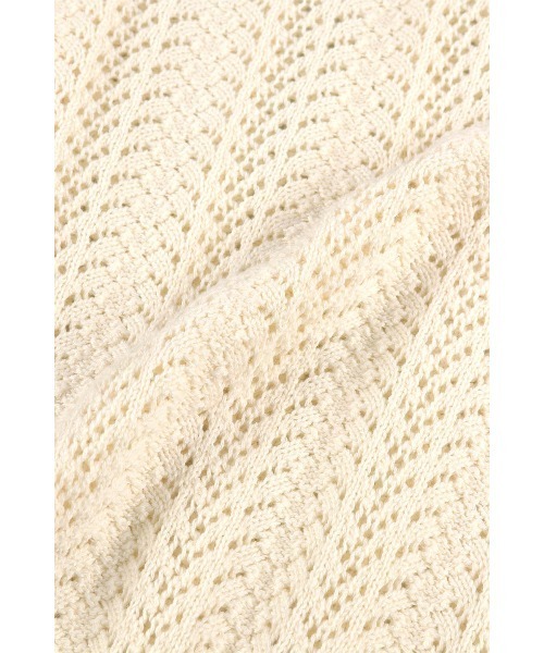 ALEXIA STAM（アリシアスタン）の「Open Work Knit Cardigan /透かし編みカーディガン（カーディガン/ボレロ・レディース・アイボリー/ブルー/グレー・FREE）」の19枚目の写真