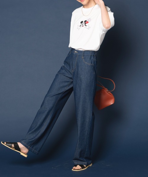 Disney(ディズニー)の「<Disney>【ミッキー】刺しゅうデニムパンツ68(デニムパンツ・レディース・ブルー/インディゴブルー・XX-LARGE/X-LARGE/LARGE/MEDIUM)」の10枚目の写真