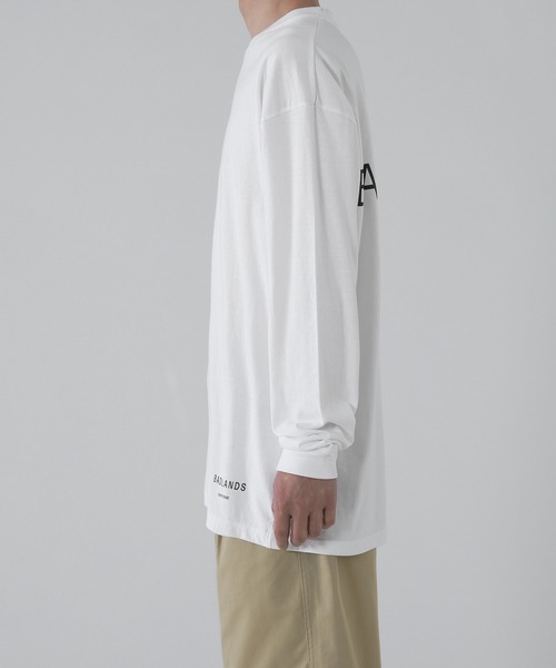 En serio TOKYO(エンソリオトーキョー)の「【SIDEWAYSTANCE】ロゴ長袖Tシャツ SIDE24-031(Tシャツ/カットソー・メンズ・ホワイト/ブラック/ダークブルー/ブルー・LARGE/MEDIUM/X-LARGE/SMALL)」の9枚目の写真