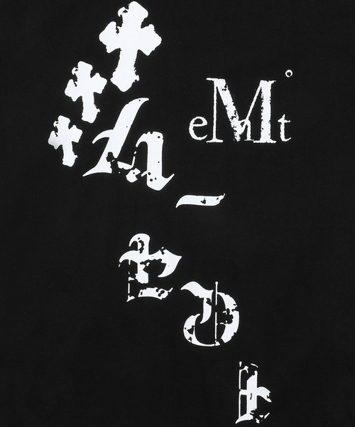 MUCENT(ムセント)の「◇MUCENT◇ブランド直輸入正規品/ノジェ クロス クラック ロゴ ハーフ TNOJE CROSS CRACK LOGO HALF T(Tシャツ/カットソー・レディース・ブラック・FREE)」の4枚目の写真