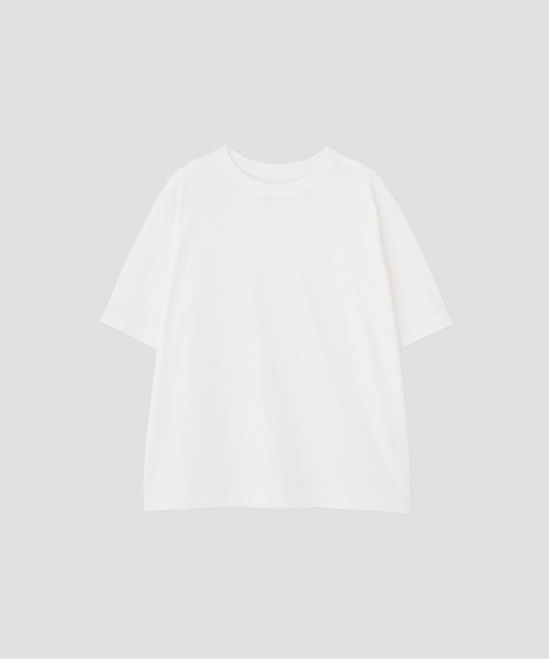 MHL.（エムエイチエル）の「RAW SLUB COTTON JERSEY（Tシャツ/カットソー・メンズ・ダークグリーン/ホワイト・MEDIUM/LARGE）」の11枚目の写真