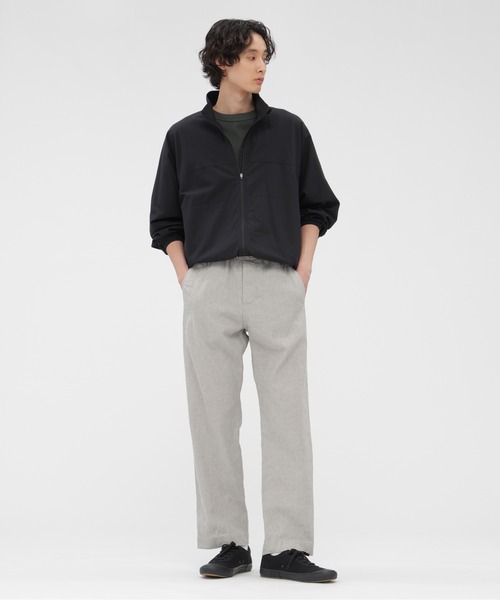 MHL.（エムエイチエル）の「RAW SLUB COTTON JERSEY（Tシャツ/カットソー・メンズ・ダークグリーン/ホワイト・MEDIUM/LARGE）」の5枚目の写真