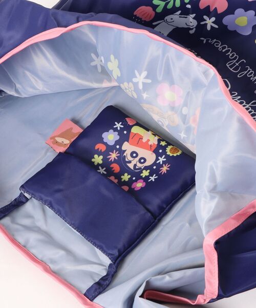 Rendez-Vous（ランデヴー）の「【 クレヨンしんちゃん 】 マルシェショッピングバッグ フラワー 26S3（エコバッグ/サブバッグ・レディース・ベージュ/ネイビー・FREE）」の7枚目の写真