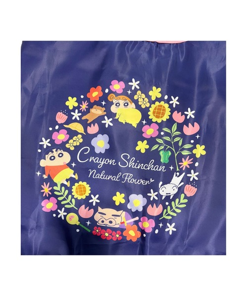 Rendez-Vous（ランデヴー）の「【 クレヨンしんちゃん 】 マルシェショッピングバッグ フラワー 26S3（エコバッグ/サブバッグ・レディース・ベージュ/ネイビー・FREE）」の11枚目の写真