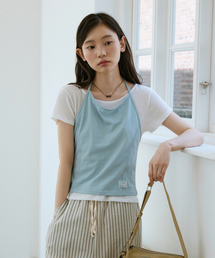 LOEIL（ロエイユ）の「サマー レイヤード ホルターネック トップ - スカイブルー（Tシャツ/カットソー）」