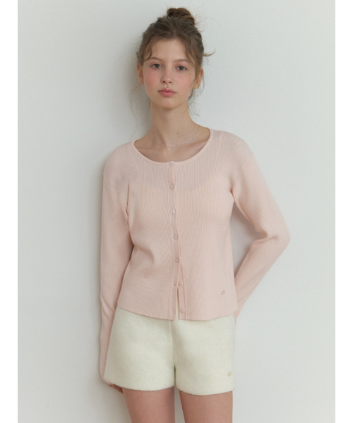 RE_L(リエル)の「Owa round knit cardigan (powder pink)(カーディガン/ボレロ・レディース・その他・FREE)」の5枚目の写真