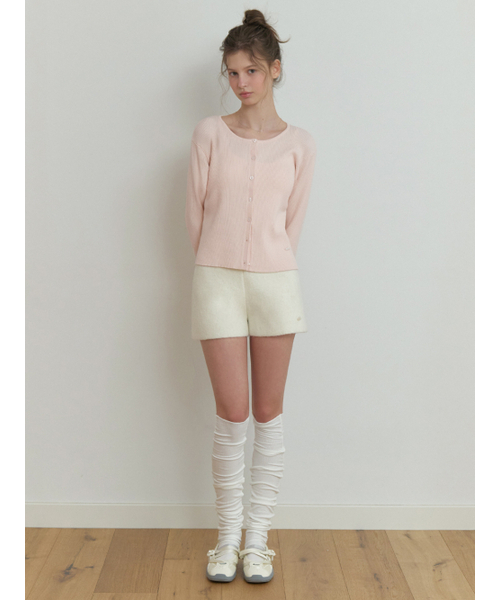 RE_L(リエル)の「Owa round knit cardigan (powder pink)(カーディガン/ボレロ・レディース・その他・FREE)」の6枚目の写真
