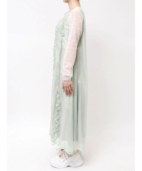 merry jenny（メリージェニー）の「airy frillロングワンピース（ワンピース・レディース・ブラック/ピンク/ミント・FREE）」の6枚目の写真