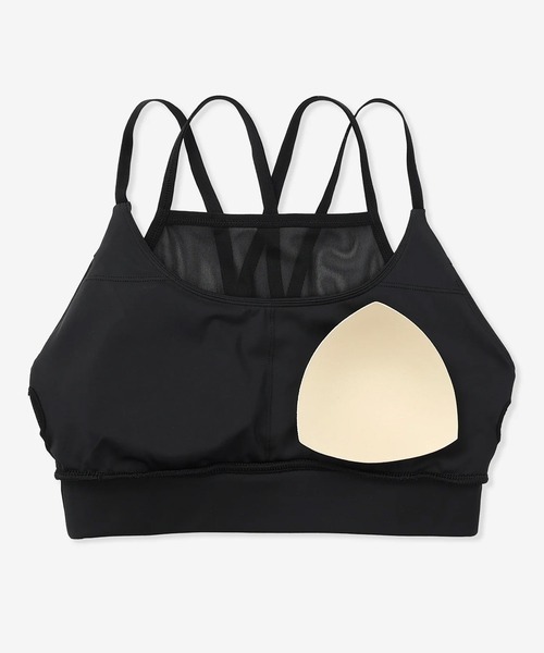 Hurley （ハーレー）の「Hurley/ハーレー タンクトップ スポーツブラ スポブラ カップ付き UVカット 耐塩素 水陸両用 セットアップ対応 WASB261001 UT（タンクトップ・レディース・ブラック/カーキ・M/S）」の4枚目の写真