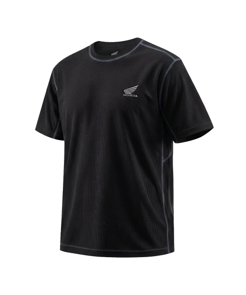 PHYPS MOTORCYCLE(フィップスモーターサイクル)の「H-Tech Air Layer System Waffle Short Sleeve Black(Tシャツ/カットソー・レディース・その他・SMALL/MEDIUM/LARGE/X-LARGE)」の1枚目の写真