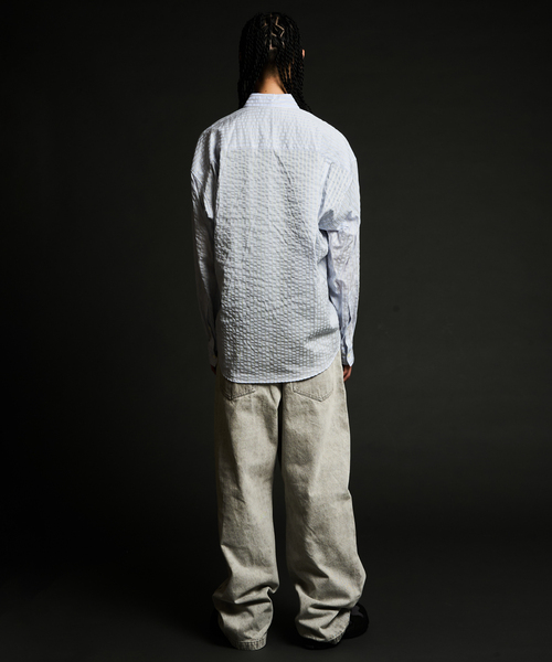 JOINT WORKS(ジョイントワークス)の「ワイドストレートデニム / J WIDE STRAIGHT DENIM PT(デニムパンツ・メンズ・クリアブルー/ブラック系その他/チャコールグレー・LARGE/MEDIUM)」の7枚目の写真