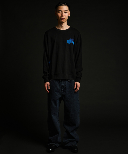 JOINT WORKS(ジョイントワークス)の「ワイドストレートデニム / J WIDE STRAIGHT DENIM PT(デニムパンツ・メンズ・クリアブルー/ブラック系その他/チャコールグレー・LARGE/MEDIUM)」の11枚目の写真