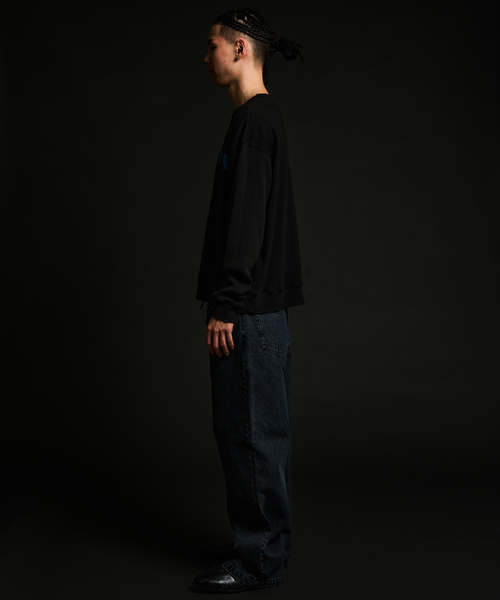 JOINT WORKS(ジョイントワークス)の「ワイドストレートデニム / J WIDE STRAIGHT DENIM PT(デニムパンツ・メンズ・クリアブルー/ブラック系その他/チャコールグレー・LARGE/MEDIUM)」の13枚目の写真