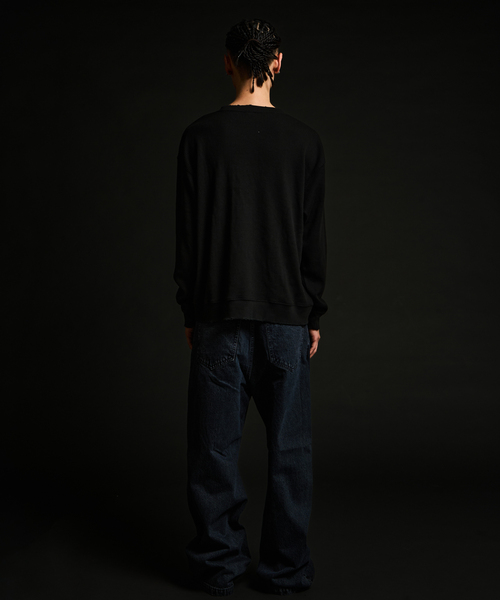 JOINT WORKS(ジョイントワークス)の「ワイドストレートデニム / J WIDE STRAIGHT DENIM PT(デニムパンツ・メンズ・クリアブルー/ブラック系その他/チャコールグレー・LARGE/MEDIUM)」の14枚目の写真