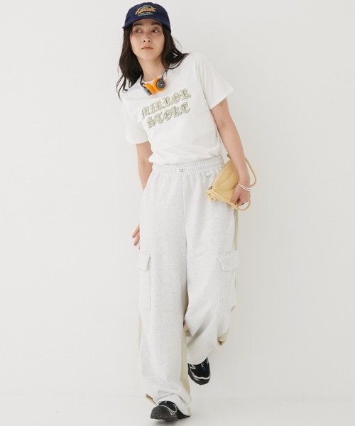 MIRROR STOKE（ミラーストーク）の「【ZOZO限定】MS PUFF PRINTING TSHIRT/ミラーストークパフプリンティングティーシャツ（Tシャツ/カットソー・レディース・ピンク/オフホワイト・MEDIUM）」の17枚目の写真