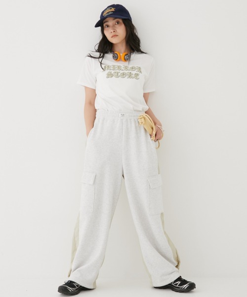 MIRROR STOKE（ミラーストーク）の「【ZOZO限定】MS PUFF PRINTING TSHIRT/ミラーストークパフプリンティングティーシャツ（Tシャツ/カットソー・レディース・ピンク/オフホワイト・MEDIUM）」の12枚目の写真