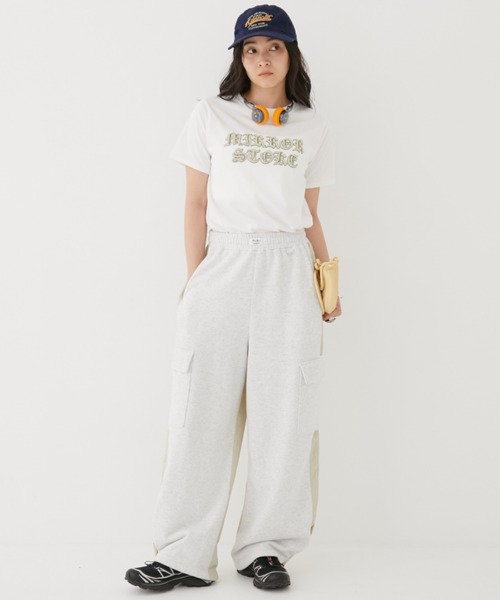 MIRROR STOKE（ミラーストーク）の「【ZOZO限定】MS PUFF PRINTING TSHIRT/ミラーストークパフプリンティングティーシャツ（Tシャツ/カットソー・レディース・ピンク/オフホワイト・MEDIUM）」の15枚目の写真