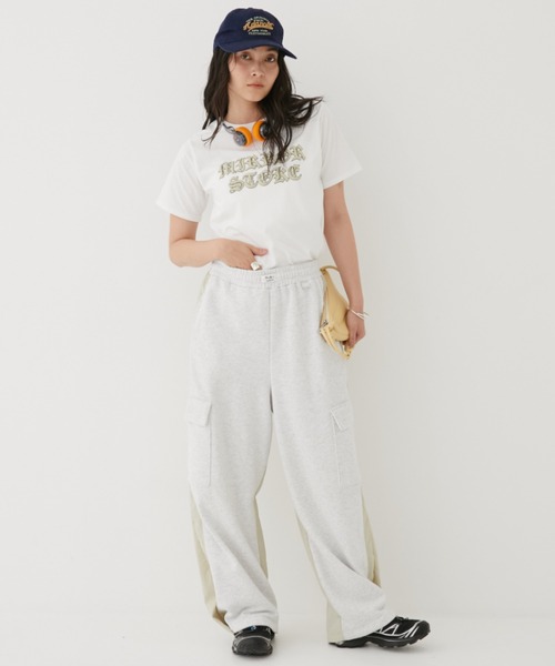 MIRROR STOKE（ミラーストーク）の「【ZOZO限定】MS PUFF PRINTING TSHIRT/ミラーストークパフプリンティングティーシャツ（Tシャツ/カットソー・レディース・ピンク/オフホワイト・MEDIUM）」の20枚目の写真