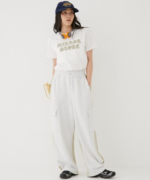 MIRROR STOKE（ミラーストーク）の「【ZOZO限定】MS PUFF PRINTING TSHIRT/ミラーストークパフプリンティングティーシャツ（Tシャツ/カットソー・レディース・ピンク/オフホワイト・MEDIUM）」の16枚目の写真