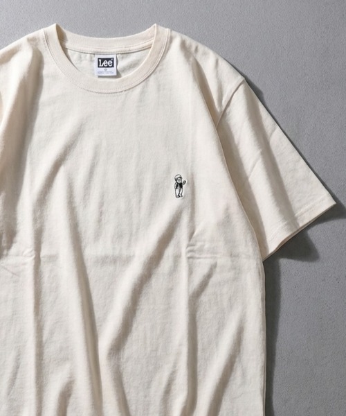 Lee(リー)の「2026SS Lee/リー バディーリー ワンポイント刺繍 ボーダー&無地 Tシャツ レディース メンズ(Tシャツ/カットソー・レディース・ホワイト/チャコール/ネイビー・L/XL/M)」の1枚目の写真