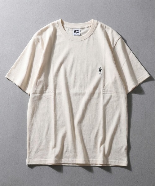 Lee(リー)の「2026SS Lee/リー バディーリー ワンポイント刺繍 ボーダー&無地 Tシャツ レディース メンズ(Tシャツ/カットソー・レディース・ホワイト/チャコール/ネイビー・L/XL/M)」の7枚目の写真