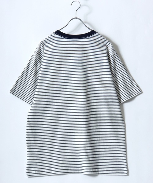 Lee(リー)の「2026SS Lee/リー バディーリー ワンポイント刺繍 ボーダー&無地 Tシャツ レディース メンズ(Tシャツ/カットソー・レディース・ホワイト/チャコール/ネイビー・L/XL/M)」の11枚目の写真