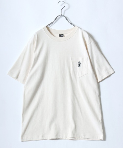 Lee(リー)の「2026SS Lee/リー バディーリー ワンポイント刺繍 ボーダー&無地 Tシャツ レディース メンズ(Tシャツ/カットソー・レディース・ホワイト/チャコール/ネイビー・L/XL/M)」の8枚目の写真
