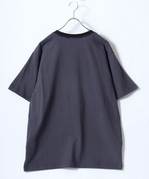 Lee(リー)の「2026SS Lee/リー バディーリー ワンポイント刺繍 ボーダー&無地 Tシャツ レディース メンズ(Tシャツ/カットソー・レディース・ホワイト/チャコール/ネイビー・L/XL/M)」の13枚目の写真